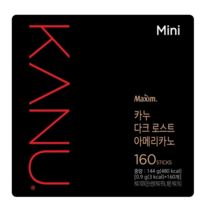 카누 다크 로스트 아메리카노 미니 원두커피믹스, 1개, 160개
