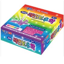 종이나라 1000 레인보우학접기 6색 42매 50x50 1속 20개 -37419, 본상품선택