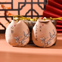 전통새해 행운 명절 복 기원 주머니 아주예쁜 전통 생일 가방걸이 차걸이 학업운 삼재, 카키, 수술+속주머니+계화