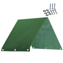 어린이 놀이터 그늘막 지붕 캐노피 셀프 태핑 나사 스윙 세트 교체용 방수 천장 커버, [01] Green, [01] green