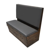 서울 경기 과천 의왕 식당 펍 창업 붙박이 쇼파 이동형 수납 벽의자 2인용(1000mm), DS 112(진그레이)+짙은 프레임