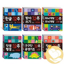 삼성출판사 한글 12주 세트 덧셈뺄셈 받아쓰기 구구단곱셈기초 창의미술 좌뇌 우뇌 개발 유아학습, 창의 미술 12주 세트 (전4권)