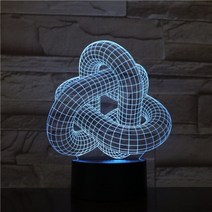 3D 홀로그램 팬 프로젝터 디스플레이 Dna 3d 램프 rgb 색상 변경 람파라 참신, 1, 리모컨이 있는 16가지 색상