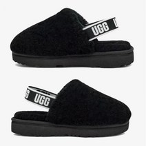 Ugg 어그 플러프 예 블랙 양털 클로그(GS)