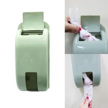 뽑아쓰는 비닐봉지 정리함 그린 벽부착 봉투 보관함, 본상품선택, 1개