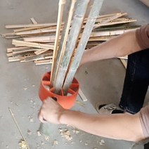 대나무 원목 절단기 쪼개기 발판 과일받침 울타리 파죽 대나무 슬라이스 전단칼, 2조각 (2칼) + 1개