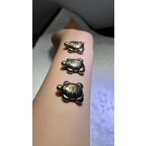 천연 황철석 헵타면체 천연장식품 원석 희귀 장식품 Haoji Crystal Pyrite Turtle Pendant Bracelet 목걸이 홀, 펜던트 황철광