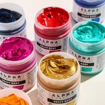 알파 고점도 헤비바디 아크릴물감 250ml 2476 B Turquise Deep, 상세페이지 참조