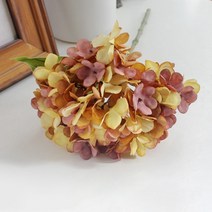 이케바나화병 프리츠한센 빈티지오브제 개운죽 화병 인공 꽃 실크 수국 꽃병 홈 인테리어 액세서리 웨딩 장, 05 주황색