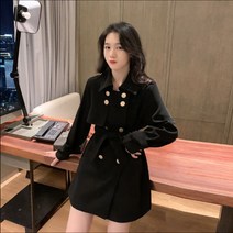 봄 키 작은 디자인 센트럴 하프 트렌치코트 여성 옥스포드 하이엔드 트렌디 코트 fengyi