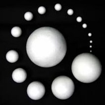 문구랑만들기랑 스티로폼공 스치공, 1봉, 25mm-약30개