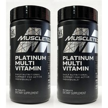 Muscletech Platinum MULTIVITAMIN 플래티넘 멀티비타민 90정 X 2팩, 2개
