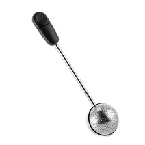 커피 느슨한 차 구멍 잠금성 티 볼 모양의 Infuser를위한 스테인레스 스틸 차 Infuser Tea Ball, 검은색