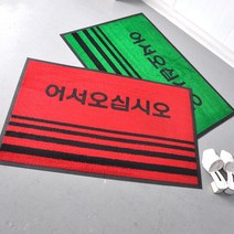 매장카페트 현관발매트 현관카페트 미끄럼방지 레인 50x80, 그린