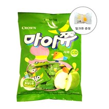 아이들 달콤새콤 간식 마이쮸 복숭아 92g+밀크쭈 1개 증정, 마이쮸 사과 맛 92g