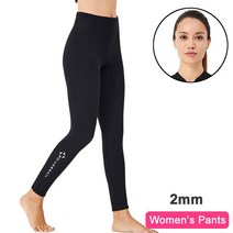 드라이슈트 잠수복 스쿠버다이빙 다이빙 및 잠수복 탑 또는 바지 1.5mm 2mm 3mm 네오프렌 자켓 카프리 열, 08 2mm Women Pants_03 M