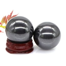 블러드스톤 비즈 목걸이 원석 패션 30mm 적철광 볼 천연 보석 힐링 크리스털 광택 에너지 차크라 마사지