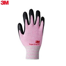 3M 슈퍼그립 200 코팅장갑 칼라장갑 핑크, S