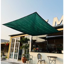 Picky Virgo 차광막 면타프 옥상차광막 옥상차광막 3*5m 네 가지 색상입니다, 먹녹색