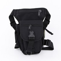 스키힙색 나일론 방수 전술 가방 여성용 다리 가방 fanny 허벅지 팩 오토바이 허리 팩 야외 스포츠 타기 허리 가방, 검은색