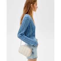 Bershka Double zipper chain bag 버쉬카 더블 지퍼 체인 백 크림