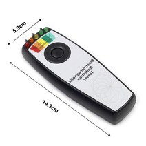 EMF 전자파 측정기 5 LED 전자기장 미터 유령 사냥 디지털 테스터, [02] Black