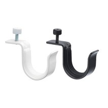 [IKEA] BETYDLIG 커튼봉홀더 블랙 302.198.94, 화이트, 1개
