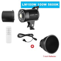 2023 Andoer-스튜디오 LED 비디오 라이트 135W 100W 60W 3000K-5600K 밝기 조절 Bowens 마운트 연속 조명, 10 LM100W Kit 2_01 미국