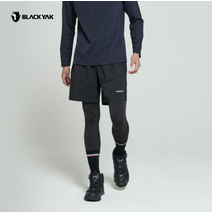 블랙야크 남성 간절 팬츠 일체형 기모 반바지 레깅스 아웃도어 스포츠 기능성 M시트팬츠
