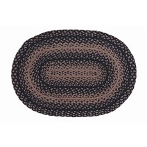 IHF Home Decor | 에보니 프리미엄 브레이드 컬렉션 | 프리미티브 러스틱 컨트리 농가 스타일 | 황마/면 | 30일 위험 부담 없음 | 액센트 러그/도어 매트 |