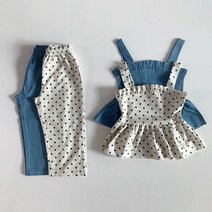 여아 아기상하복 유아 아동 봄 나시 바지 상하세트