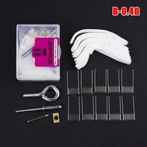 와이어메쉬 1 세트 DIY 도구 키트 메쉬 코일 저항 와이어 0.6ohm 0.13ohm RPM 2 히터 코어 재건 키트138701, As Pictures Shown 9, 09 As Pictures Shown
