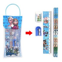 포켓몬 연필 세트 피카추 피규어 애니메이션 문구 가방 귀여운 만화 학생 케이스 어린이 생일 선물, [01] 2