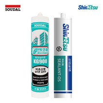 (국산 무초산실리콘) 다용도 비초산 실란트 투명 백색, 2.수달 KG900
