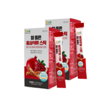 SELTH 홍삼석류 스틱 10gx30포x2통 60포 6년근홍삼 진세노사이드 홍삼농축액, 2개