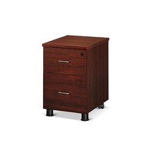 퍼니럭스 2단 중역 WD 이동서랍 서랍통 수납함 사무용가구, 월넛