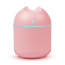 미니가습기 USB 자동차 미니 초음파 가습기 아로마 에센셜 오일 디퓨저 Led 라이트 미스트 메이커 가전 제, [03] 분홍색