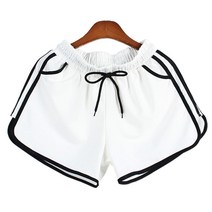 홈웨어 트레이닝복 여성 숏팬츠 두줄 반바지 여성면반바지 면반바지 반바지코디 얇은반바지 여자면반바지
