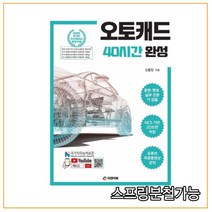 (피앤피북) 2021 오토캐드 40시간 완성, 1권으로 (선택시 취소불가)