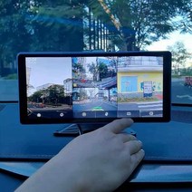 트럭 화물차블랙박스 4채널 10인치 분할화면 블랙박스, 블랙-128G