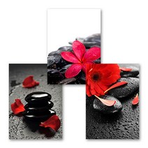 [아트톡] 인테리어 폼보드 3종 세트액자, 03.레드플라워