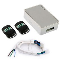 롤링 셔터 관형 모터 컨트롤러 무선 차고 문 전기 도어 원격 제어 키트 RF433mhz 수신기 이미 터, 01 Remote control kit