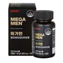 GNC 메가맨 멀티비타민 앤 미네랄 90g, 3개, 1. 90정