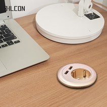 인채널 국산 빌트인 가구용 USB 충전콘센트 1구 책상 전선캡 60mm, C_인채널1구/월넛_IDA-1WL, 1개