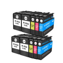 잉크 카트리지 HP 932XL hp 932 933XL 933xl 933 Office jet 6100 6600 6700 7110 7610 7612 프린터, 한개옵션1, [06] 4bk 2c 2m 2y