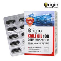 오리진 프리미엄 크릴오일100(블리스터) 1 000mg X 30캡슐 크릴새우