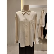 숲(SOUP) 숲 단작 테잎 배색 롤업 블라우스 (SY9LS94)