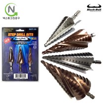 블랙불 스텝 드릴 비트 홀커터 4~22 32 39mm 코발트 5종선택 스텝홀쏘 블랙불, 4.SBT-3S(3종세트), 1개