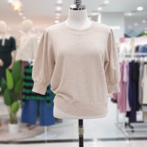 에이비에프지 백 버튼 라운드 니트 AFW4HW521