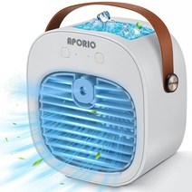 Air Conditioner Fan aporio Portable Air Conditioner-5200mAh Rechargeable Personal Air Cooler with 3, 1개